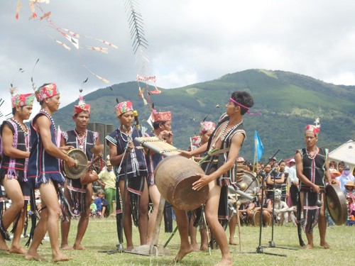 Klänge des Gong-Musikinstrumentes empfangen den neuen Frühling - ảnh 1